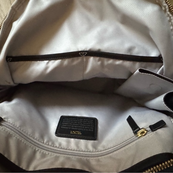 Tumi Black Backpack with Gold Accents - Picture 11 of 13